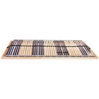 vidaXL Lattenrost 100x200 cm mit 42 Latten und 7 Zonen - Lattenrost für optimalen Schlafkomfort mit 7 Zonen, anpassbarer Festigkeit und robustem Buchenholz-Rahmen. Ideal für eine bessere Unterstützung deines Körpers.