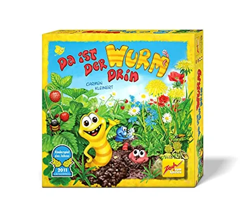 Zoch 601132100 Da ist der Wurm drin - Kinderspiel des Jahres 2011 - Gesellschaftsspiel für Kinder ab 4 Jahren, witziges Würfel- und Beobachtungsspiel, das Geschicklichkeit und Aufmerksamkeit fördert.