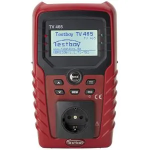 Testboy TV 465 Gerätetester nach DIN VDE 0701-0702 - Strommessgerät für präzise Prüfungen ortsveränderlicher Geräte, netzunabhängig und mit menügesteuerter Hilfefunktion für einfache Bedienung.