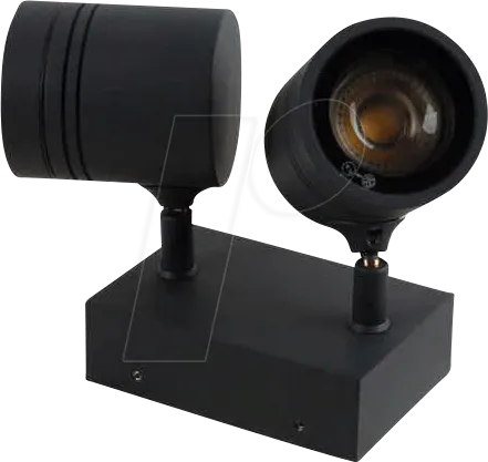 HEIT 500053 - LED-Wandleuchte BORNEO, 2x Sockel GU10, IP65 - Wetterfeste 2-flammige Wandleuchte aus Aluminium-Druckguss, ideal für Innen- und Außenbereich. IP65 Schutz und anpassbare Lichtstärke für individuelle Beleuchtung.