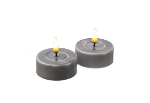 Deluxe Homeart LED-Kerze MIA in grau von Deluxe Homeart