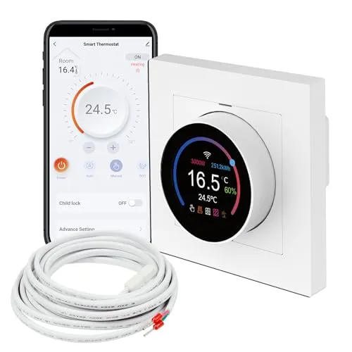 Mi-Heat TH11 WiFi Smart Raumthermostat weiß