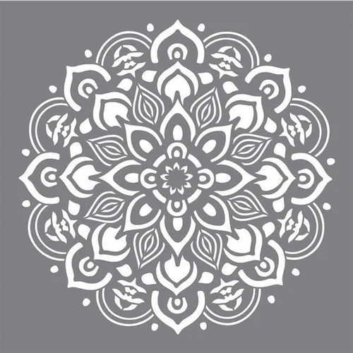Schablone Mandala, 30,5x30,5cm, Beutel 1Stück, Malschablone