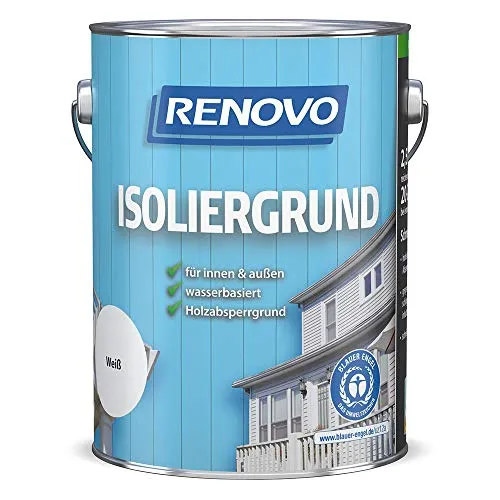 Renovo Holzisoliergrund, weiß 750 ml