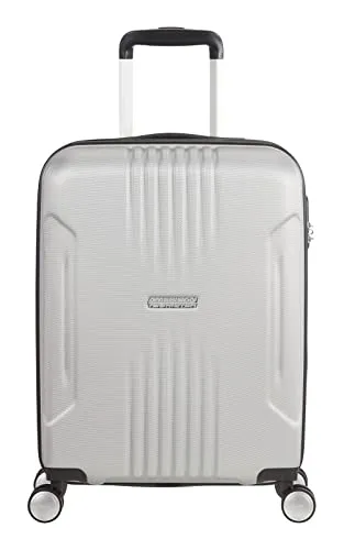American Tourister Tracklite - Spinner S Handgepäck, 55 cm, 34 L - Handgepäck mit integriertem Zahlenschloss für Sicherheit und Doppelrollen für mühelosen Transport, ideal für 2-tägige Reisen.