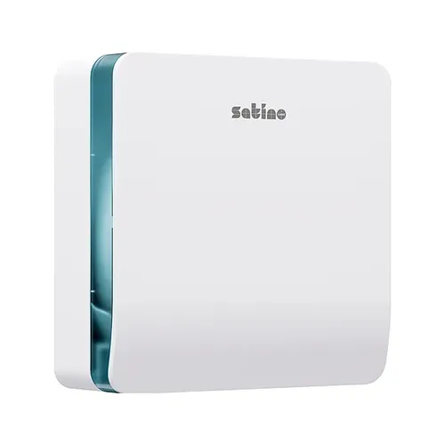 Wepa Satino Jumbo L Toilettenpapierspender - Toilettenpapierhalter für große Rollen bis 26 cm, mit wirtschaftlichem Verbrauch und einfachem Rollenwechsel für hohe Frequenzen.