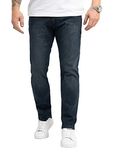 Indumentum Herren Jeans IR-505 Dunkelblau - Regular Fit Jeans für Herren im Used-Look, ideal für jeden Figurtyp und mit hervorragendem Tragekomfort, perfekt für die Freizeit.
