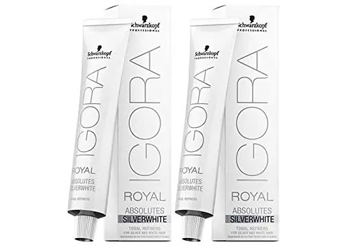 Schwarzkopf 2 er Pack Schwarzkopf Igora Royal Absolutes Silver White Slate Grey 60ml
