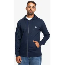 Quiksilver Men's Basic Hood Zip Sweatshirt, Navy Blazer, XXL - Kapuzenpullover für Herren aus bequemen Baumwoll-Polyester-Mischgewebe, ideal für lässige Looks und kühle Tage mit praktischen Kängurutaschen.