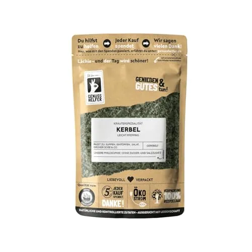 Bremer Gewürzhandel Kerbel, gerebelt, Kerbel Gewürz zum Kochen, 3 x 50g