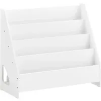 SoBuy Kinderregal KMB32-K - Regal für das Kinderzimmer mit 4 Ablagefächern, perfekt für die Aufbewahrung von Büchern und Spielzeug, belastbar bis 21kg.