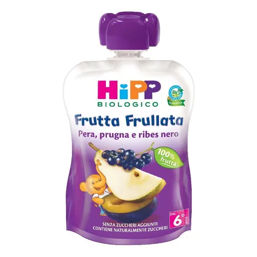 Hipp Bio Fruchtpüree Birne Pflaume Johannisbeere 90 G Hipp