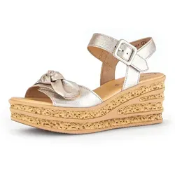 Gabor Keilsandalette in Gold in gold von Gabor
