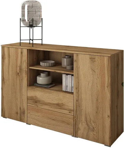 INOSIGN Sideboard PARIS – Moderne grifflose Kommode 140cm in braun von Inosign