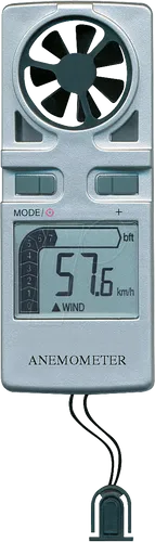 ANEMO 3010 - Flügelrad Anemometer für Windgeschwindigkeit - Hygrometer mit innovativem Windmesser, misst Windgeschwindigkeiten von 0,2 bis 30 m/s und Temperaturen von -29,9 bis +59°C, ideal für Outdoor-Aktivitäten.