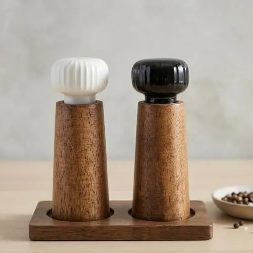 MAITTON Salz- und Pfeffermühle aus Holz und Keramik