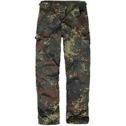 bw-online-shop Rangerhose flecktarn, Größe 5XL - Wanderhose im Cargostyle, robust und bequem mit verstellbarem Bund. Ideal für Outdoor-Aktivitäten, ausgestattet mit zahlreichen Taschen für optimalen Stauraum.