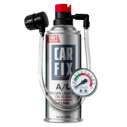 CARFIX Kältemittel Ersatzgas R134A Nachfüllset 5in1