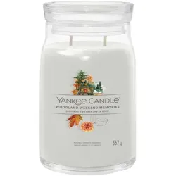 Woodland Weekend Memories Signature Large Jar 567g 2-Docht - Duftkerze mit 2 Dochten, die das Gefühl eines herbstlichen Abenteuers in den Wäldern einfängt - ideal für gemütliche Abende und eine stimmungsvolle Atmosphäre.