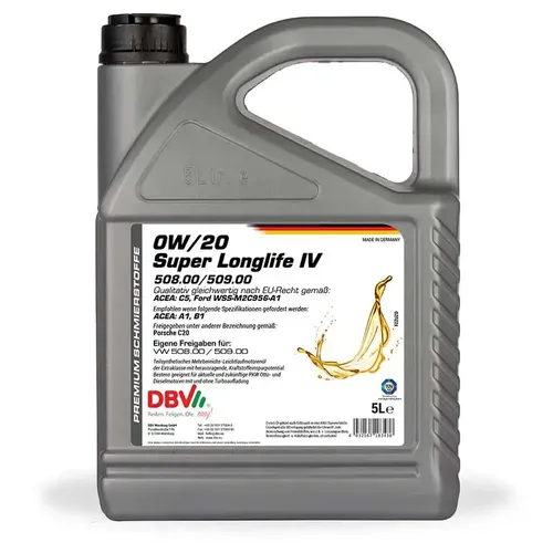 DBV Motoröl DBV VW Audi 0W-20 5 Liter 15238610