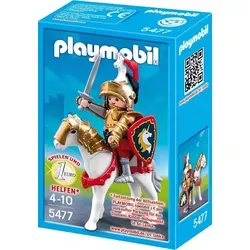 Playmobil Goldener Ritter Christopher 5477 - Exklusive Sonderfigur - Figuren für Kinder ab 5 Jahren, inkl. Einhorn und Abenteuer-Theme, ideal für kreative Rollenspiele und Fantasieentwicklung.