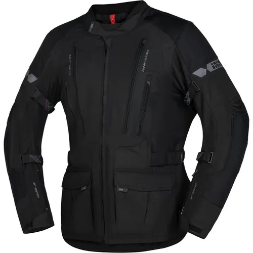 IXS Lennik-ST Motorrad Textiljacke, schwarz, Größe S für Männer - Motorradjacke mit 2-Lagen solto-TEX® Z-Liner Membrane, atmungsaktiv und mit austrennbarem Thermofutter für optimalen Komfort bei jeder Fahrt.