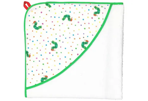 Smithy Kapuzenhandtuch Die kleine Raupe Nimmersatt - Baby-Bademäntel aus 93% Baumwolle, superweich und perfekt für die sanfte Haut Ihres Babys nach dem Baden.