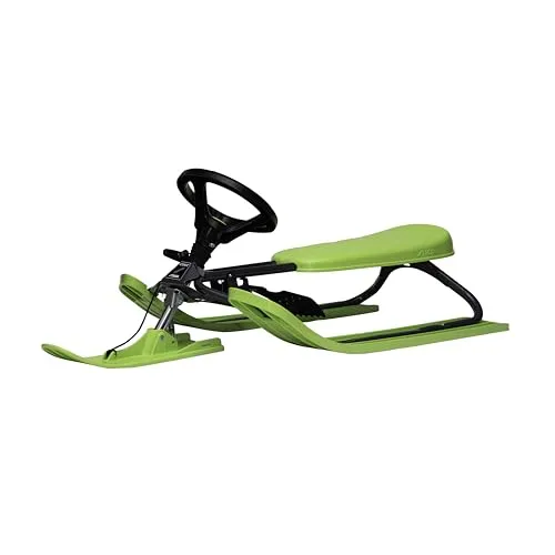 STIGA Snowracer Iconic - Robuster Lenkschlitten für Kinder ab 5 Jahren - Der STIGA Snowracer Iconic begeistert mit einem stabilen Stahlrahmen und einfacher Steuerung. Ideal für Kinder ab 5 Jahren, bietet er Spaß und Sicherheit im Winter. Max. Belastung: 80 kg.