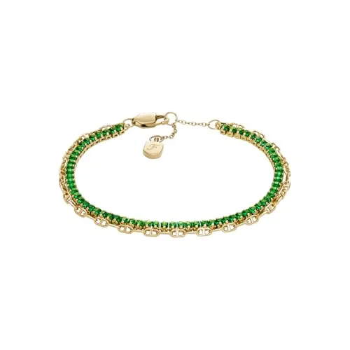 Fossil Heritage Damen Edelstahlarmband in gold von Fossil