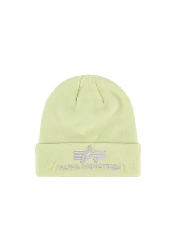 ALPHA INDUSTRIES 3D Beanie - Damen Mütze in Arctic Lime - Stylische Mütze von ALPHA INDUSTRIES mit coolem 3D-Design. Aus 100% Acryl, ideal für kalte Tage und ein Must-Have für deine Wintergarderobe.