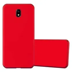 Cadorabo Hülle für Samsung Galaxy J5 2017 Schutzhülle in Rot Hard Case Handy Hülle Etui