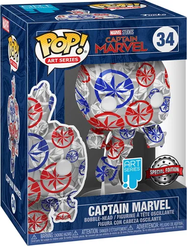 Marvel Studios Captain Marvel - Captain Marvel 34 Art Series Special Edition - Funko Pop! - Vinyl Figur