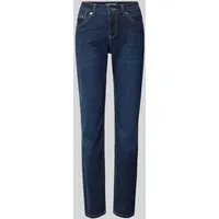Slim-fit-Jeans MAC für Damen, Gr. 34, Länge 30, blau (new basic wash) - Hochwertige Damen-Slim-fit-Jeans von MAC aus 97% Baumwolle, 3% Elasthan. Ideal für lässige Freizeitlooks, langlebig und figurbetonend mit schmaler Beinform.