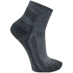 Carhartt FORCE MIDWEIGHT QUARTER SOCK 3 PACK SQ5283M - charcoal - XLG - Sportsocken mit Feuchtigkeitsmanagement und Geruchshemmung, ideal für aktive Menschen. Antimikrobielle Eigenschaften und atmungsaktives Netzgewebe sorgen für Komfort während des Trainings.