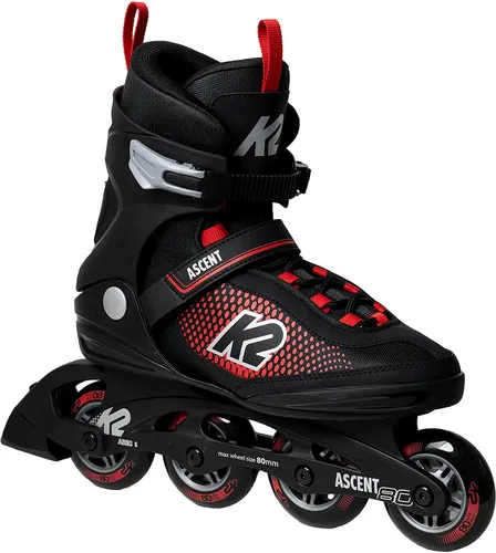 K2 ASCENT 80 M Inline Skate black/red von K2