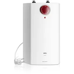 AEG Kleinspeicher Huz 5 ÖKO Drop Stop 222167 - Warmwasserspeicher mit Temperaturwählbereich von 35 - 85°C und nur 0,2 kW/24h Bereitschaftsstromverbrauch für hohe Energieeffizienz.