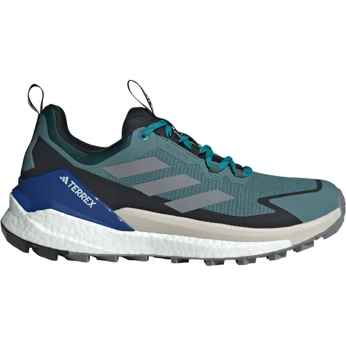 adidas Terrex Herren Free Hiker 2 Low GTX Schuhe - Leichte, wasserdichte Wanderschuhe (Größe 41, grün) - Wanderschuhe mit effizient dämpfender Sohle, ideal für schnelle Hikes und entspannten Outdoor-Genuss.