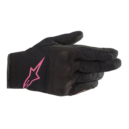Alpinestars Stella S Max DS Motorradhandschuhe L - Schwarz/Fuchsia - Damen Motorradhandschuhe mit optimalem Grip und Komfort, ideal für sicheres Fahren und stylisches Auftreten.