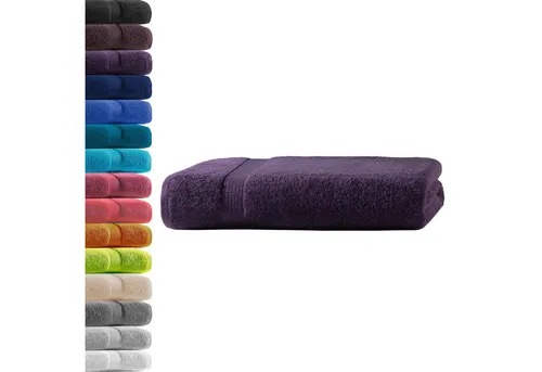 Hometex Premium Textiles Handtuch in Premium Qualität 500 g/m², Feinster Frottier-Stoff 100% Baumwolle, 1x Badetuch, weich, saugfähig, extra schwer & flauschig