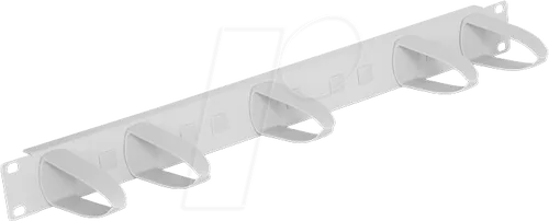 DELOCK 43346 - 19'' 1HE Kabelführungspanel, RAL7035