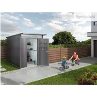Biohort Gerätehaus AvantGarde® A7 – Dunkelgrau, geräumig und modern - Gartenhäuser: Das Biohort Gerätehaus AvantGarde® A7 bietet viel Stauraum für Werkzeuge und Möbel. Robust aus verzinktem Stahl, mit durchdachtem Design und flexibler Türmontage.