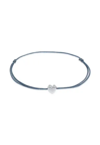 Elli Armband Damen Herz Anhänger - Elastisch und Trendy in 925 Sterling Silber - Armbänder für Damen: Hochwertiges, elastisches Armband mit Herz Anhänger aus 925 Sterling Silber, ideal als stilvolles Geschenk für jeden Anlass.