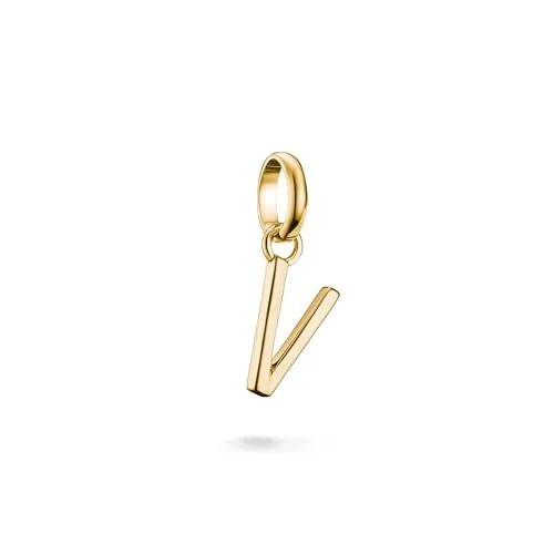 Thomas Sabo Charm Club Connect Charm-Anhänger Buchstabe V in gold von THOMAS SABO