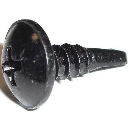 Dresselhaus Bohrschraube Linsenkopf m. Kreuzschlitz DIN 7504 4,2x25 mm schwarz verzinkt, 100 Stck (100 Schrauben pro Stück) (4044325682240)