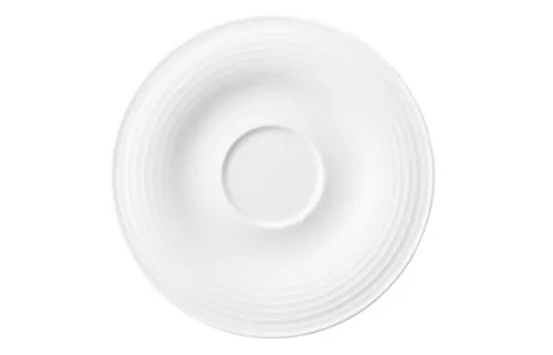 Porzellan - Beat weiss uni - Kombi-Untertasse klein 13,5 cm