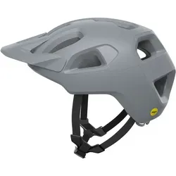 POC Cularis Fahrradhelm - Größe 59-62CM, grau - Fahrradhelm mit Mips Air Node für maximale Sicherheit, breakaway Visier und hervorragende Belüftung für optimalen Tragekomfort.