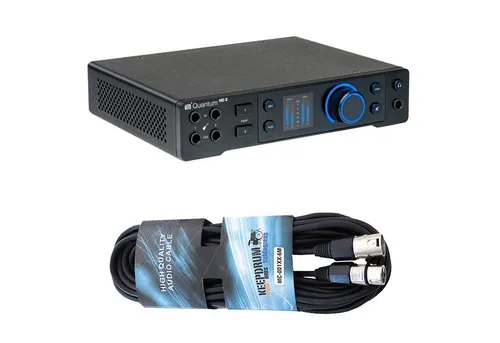 Presonus Quantum HD2 USB-C Audio-Interface - Audio-Interface mit 32 Bit - 192 kHz Qualität, 20 Eingangskanälen und extrem niedriger Latenz für professionelle Aufnahmen. Inklusive unbefristeter Lizenz für Studio One Professional.