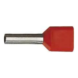 Klauke Aderendhülse 2x1 Länge 18 iso. rot 871/18, 100 Stück