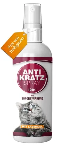 NEU: Saint Nutrition® ANTI KRATZ SPRAY für Innen und Außen – Katzenfernhaltespray STOPP bleib weg, KATZEN ABWEHR – Antikatzenspray