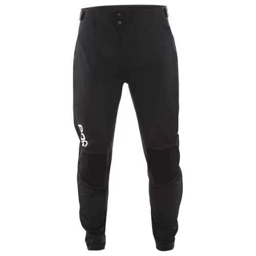 POC Resistance Pro DH Pant Schwarz (Uranium Black) XL - Herren Radhosen & Shorts mit vorgeformter Passform für besten Sitz, verstärkten Hüft- und Kniepartien aus strapazierfähigem Material, ideal für Downhill-Fahrer.